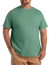 Harbor Bay By Dxl Big & Tall Moisture-wicking Pocket T-shirt