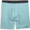 Harbor Bay By Dxl Performance Solid Boxer Brief In Aqua Sky Heather