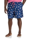 Harbor Bay By Dxl Big & Tall Pineapple Drink Swim Trunks