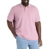 Harbor Bay By Dxl Big & Tall Piqué Polo Shirt In Orchid Haze