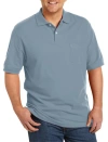Harbor Bay By Dxl Big & Tall Pocket Piqué Polo Shirt