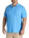 Harbor Bay By Dxl Big & Tall Pocket Piqué Polo Shirt