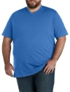 Harbor Bay By Dxl Slub Knit V-neck T-shirt In Palace Blue