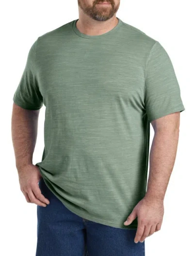 Harbor Bay By Dxl Big & Tall Space-dyed T-shirt