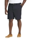 Harbor Bay By Dxl Big & Tall Waist-relaxer Cotton Shorts In Black