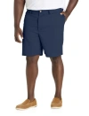 Harbor Bay By Dxl Big & Tall Waist-relaxer Cotton Shorts In Navy
