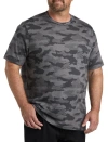 Harbor Bay By Dxl Camo Print Pocket T-shirt In Grey Multi