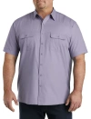 Harbor Bay By Dxl Co-pilot Sport Shirt In Gray