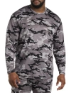 Harbor Bay By Dxl Colder Weather Level 2 Performance Thermal T-shirt In Midnight Stealth