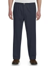 Harbor Bay By Dxl Elastic-waist Pants In Navy