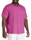 Harbor Bay By Dxl Microfiber Comfort Grid Sport Shirt
