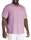 Harbor Bay By Dxl Microfiber Comfort Grid Sport Shirt