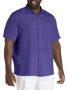 Harbor Bay By Dxl Microfiber Comfort Grid Sport Shirt