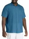 Harbor Bay By Dxl Microfiber Comfort Grid Sport Shirt