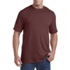 Harbor Bay By Dxl Moisture-wicking Jersey T-shirt In Bitter Chocolate