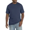 Harbor Bay By Dxl Moisture-wicking Jersey T-shirt In Peacoat Navy Heather