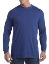 Harbor Bay By Dxl Moisture-wicking Long-sleeve Shirt In Blue Depths