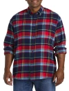 HARBOR BAY BY DXL HARBOR BAY BY DXL MULTI-PLAID FLANNEL SPORT SHIRT