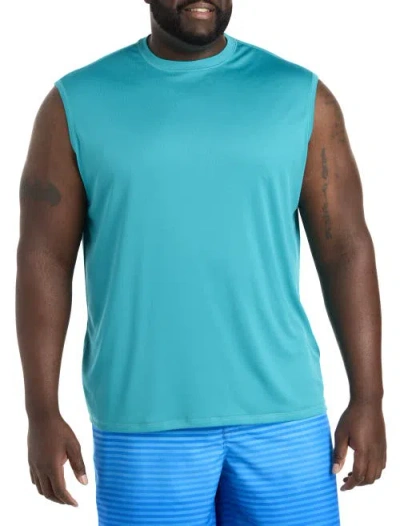 Harbor Bay By Dxl Muscle Swim T-shirt In Capri Breeze
