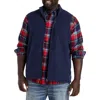 Harbor Bay By Dxl Polar Fleece Vest In Navy