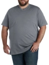 Harbor Bay By Dxl Slub Knit V-neck T-shirt In Castlerock