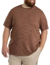 Harbor Bay By Dxl Space Dye Pocket T-shirt In Cocoa Brown Sd