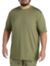 Harbor Bay By Dxl Tech Stretch Crewneck T-shirt In Green