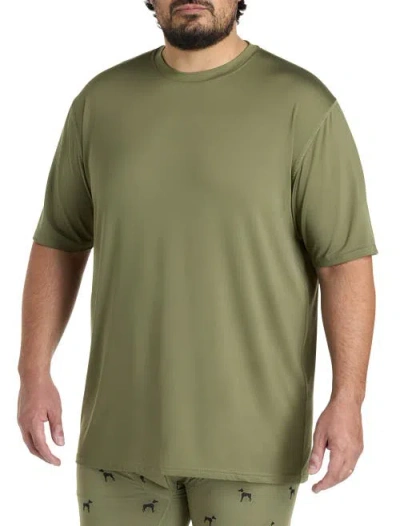 Harbor Bay By Dxl Tech Stretch Crewneck T-shirt In Green