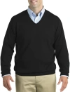 Harbor Bay By Dxl V-neck Pullover In Black