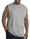 Harbor Bay Moisture-wicking Muscle T-shirt In Grey Hthr
