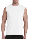 Harbor Bay Moisture-wicking Muscle T-shirt In White