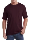 Harbor Bay Moisture-wicking Pocket T-shirt In Fig