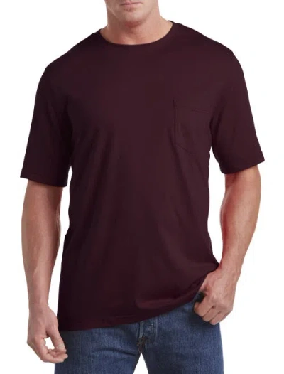 Harbor Bay Moisture-wicking Pocket T-shirt In Fig