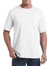 Harbor Bay Moisture-wicking Pocket T-shirt In White