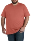 Harbor Bay Slub Knit V-neck T-shirt In Burnt Sienna