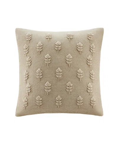 Harbor House Ave Botanical Cotton Decorative Pillow Cover, 20" X 20" In Linen