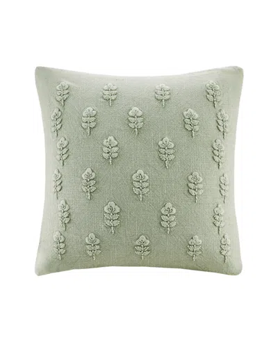 Harbor House Ave Botanical Cotton Decorative Pillow Cover, 20" X 20" In Sage