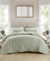 Harbor House Breeze Cotton Embroidered 3-pc. Quilt Set, King In Green