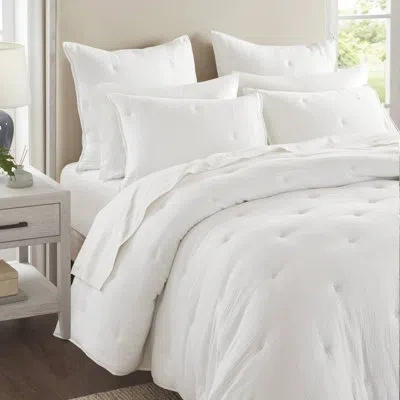 Harbor House Breeze Cotton Gauze Embroidered Euro Sham In White