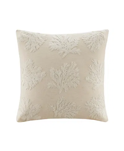 Harbor House Camila Coral Cotton Jacquard Decorative Pillow Cover, 20" X 20" In Linen