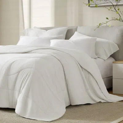 Harbor House Cool Touch Reversible Tencel Blanket In White