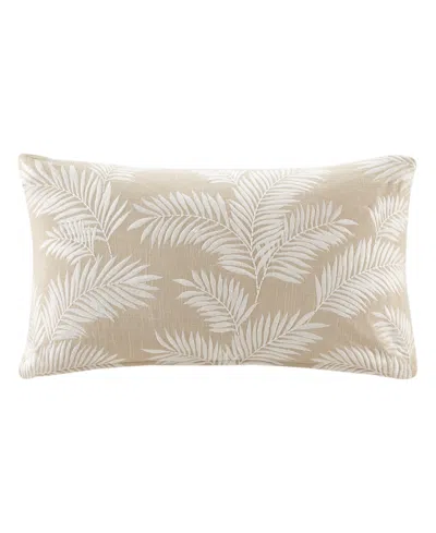 Harbor House Ella Botanical Cotton Decorative Pillow Cover, 14" X 24" In Linen