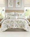 Harbor House Herbal Print Oversized 6-pc. Comforter Set, Cal King In Multi