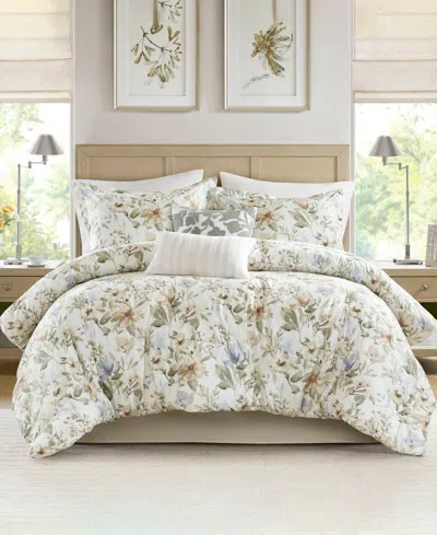 Harbor House Herbal Print Oversized 6-pc. Comforter Set, Queen In Multi