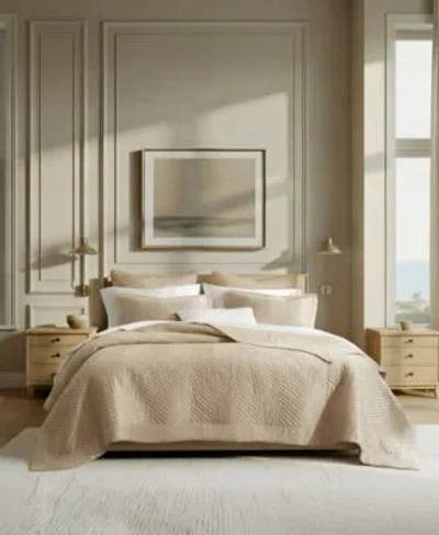 Harbor House Liam Hotel Cotton Sateen Quilt Sets In Linen