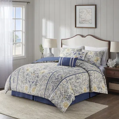 Harbor House Livia 100% Cotton 6 Piece Reversible Comforter Set In Multi