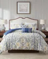 Harbor House Livia Oversized Cotton 5-pc. Duvet Cover Set, Full/queen In Multi