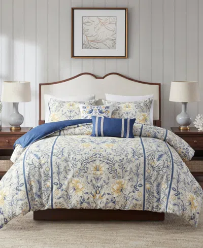 Harbor House Livia Oversized Cotton 5-pc. Duvet Cover Set, Full/queen In Multi