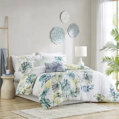 Harbor House Lorelai Cotton Percale 5 Piece Duvet Cover Set In Multi
