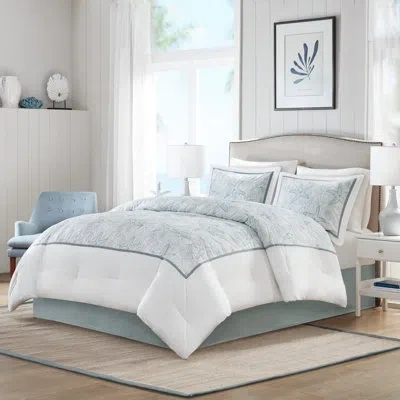 Harbor House Maya Bay Coastal 100% Cotton Comforter Set In White